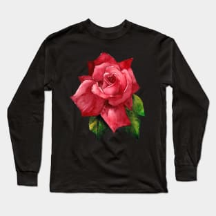 Red Rose Long Sleeve T-Shirt